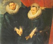 DYCK, Sir Anthony Van Portrait of a Married Couple dfh oil on canvas